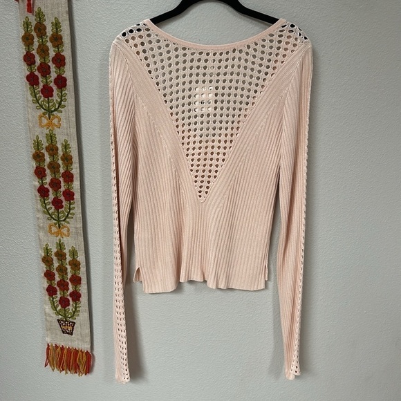 Free people starlight lightweight spring/summer sweater SZ S - Picture 4 of 9
